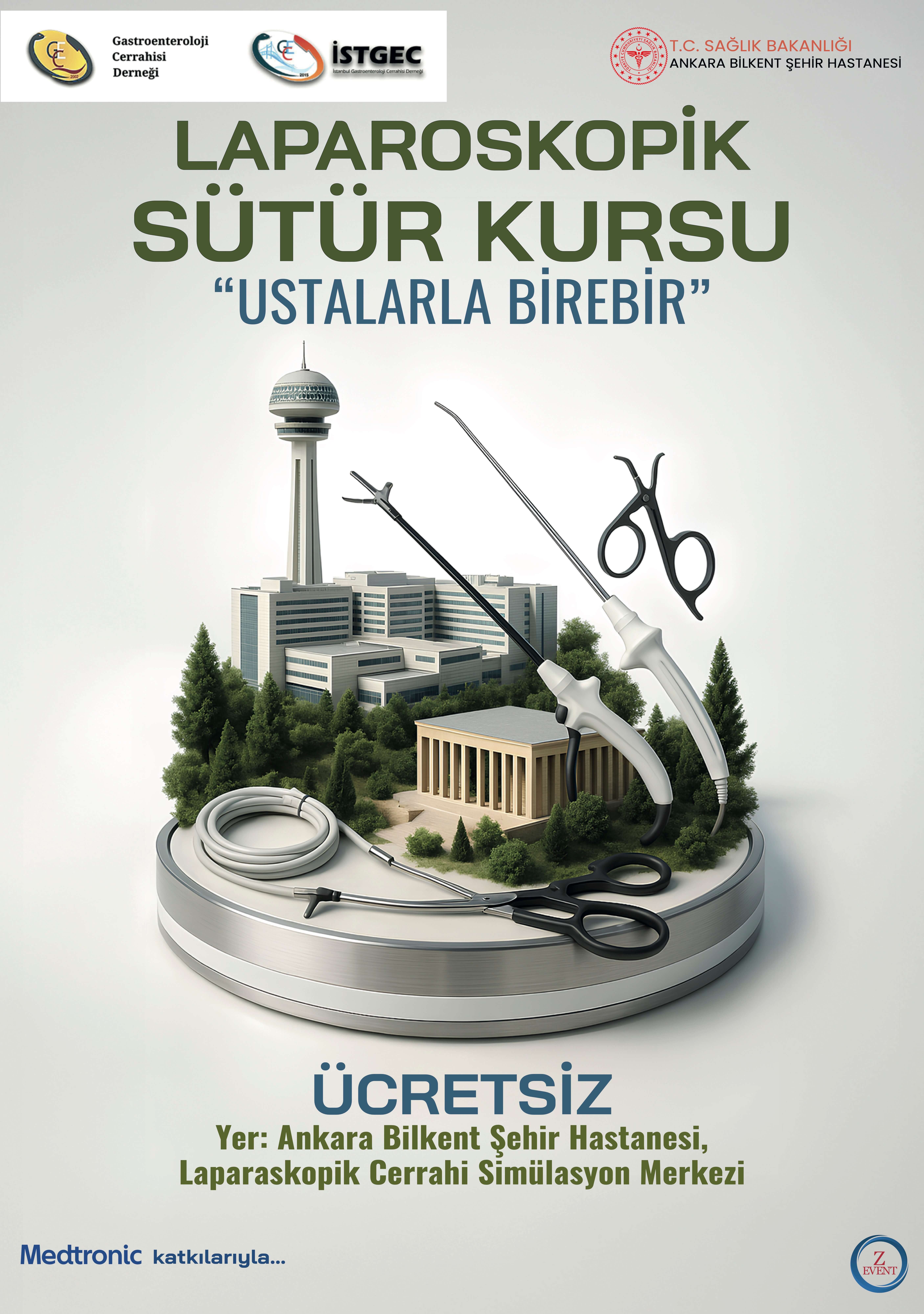 Laparoskopik Sütür Kursu - Ustalarla Birebir
